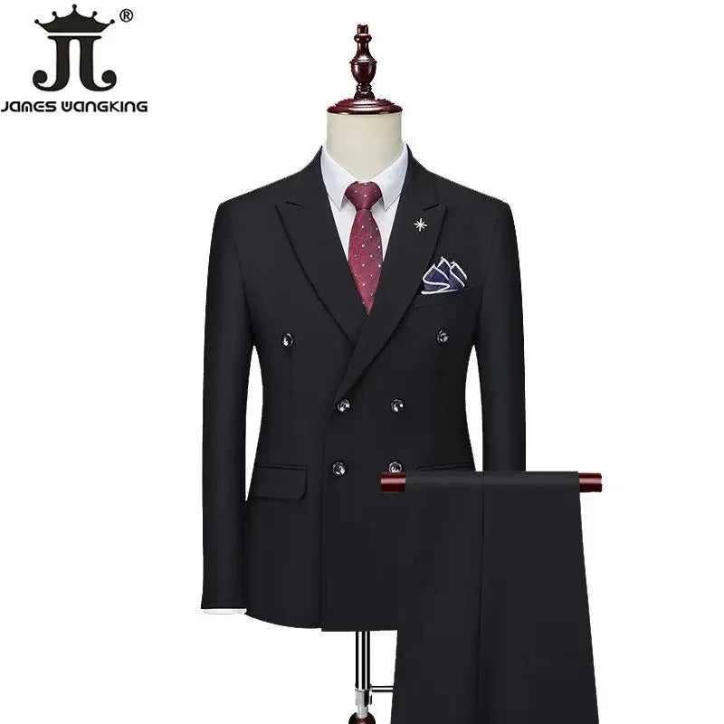 Eleganter Herrenanzug – Blazer & Hose in Unifarben für festliche Anlässe