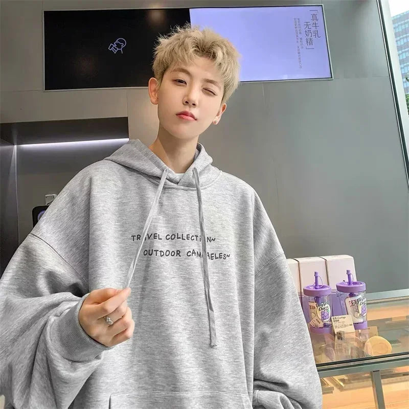 Herbst Cartoon Grafik Druck Hoodies Für Männer Neu in Brief Mit Kapuze Sweatshirts frauen Baumwolle Fleece Y2K Streetwear Hoody Kleidung