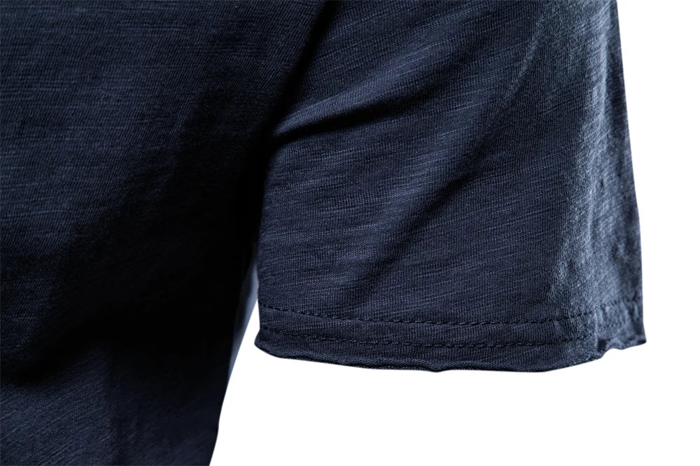 100% Baumwolle Männer T-shirt Casual Weiche Fitness Sommer Dünne T-shirts männer Hause Kleidung Oansatz Kurzarm Soild T Shirt für Männer