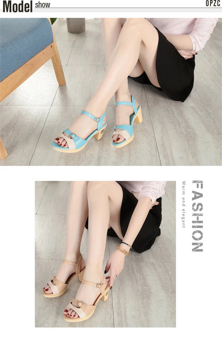 AIYUQI 2025 Neue High Heel frauen Römischen Sandalen Mix frauen Schuhe Die Sommer Plattform Mode Sexy Party Sandalen frauen