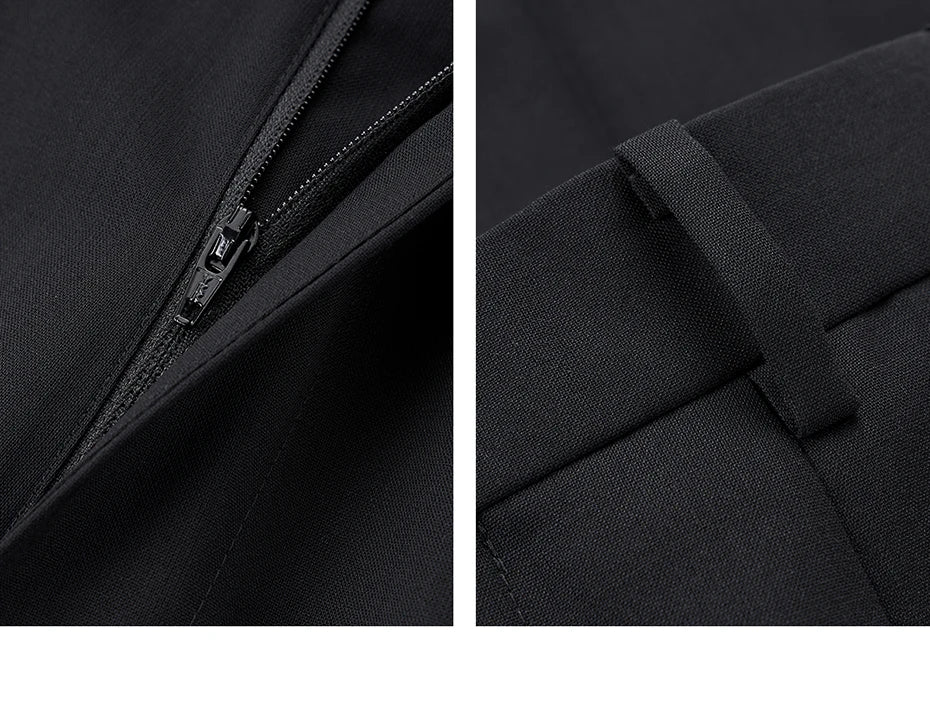 Herrenanzug aus 100% Wolle in tiefem Blau, doppelt geknöpft – ideal für Hochzeit, Dinnerparty oder den täglichen eleganten Auftritt.