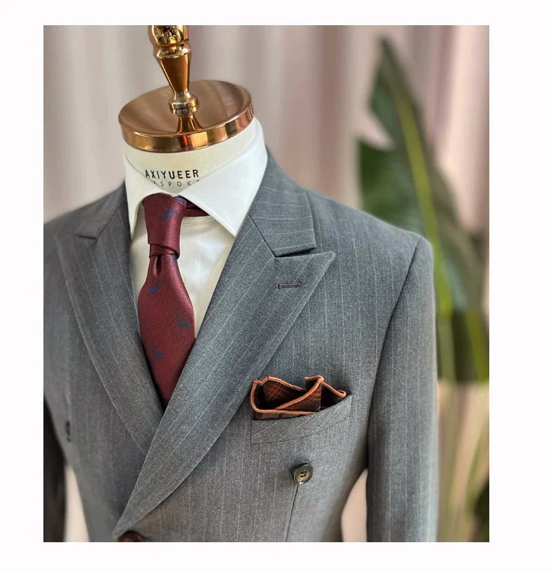 Eleganter Herrenanzug in Weiß – Slim Fit mit Blazer, Weste und Hose für Hochzeit oder Party