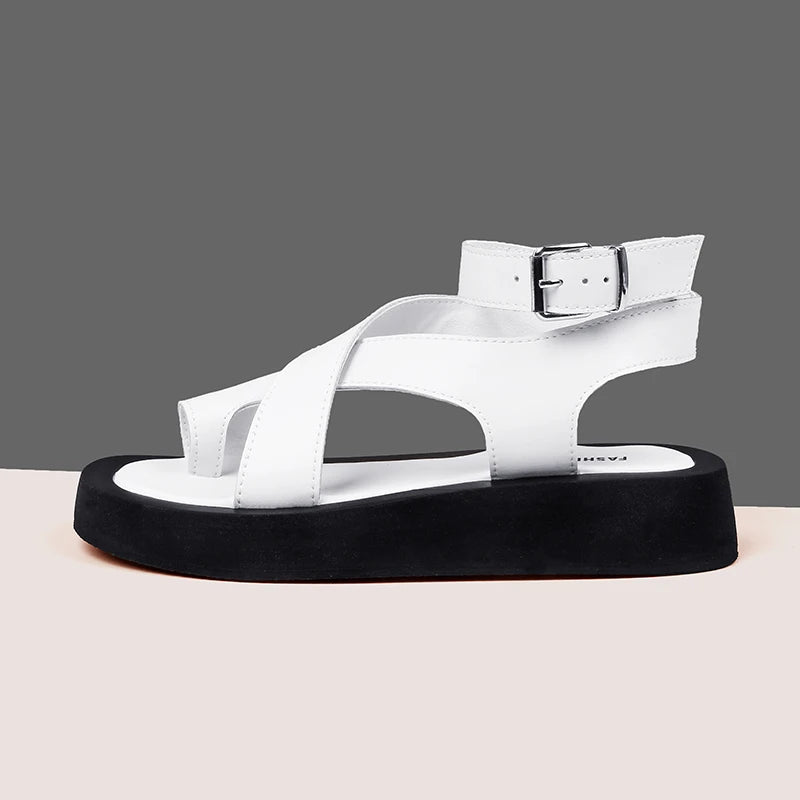 Aiyuqi Frauen Sommers andalen neue echte Leder Damen Sandalen flache Mode Sandalen Frauen