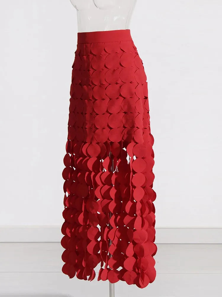 Elegantes Damen-Kleid mit Diamantmuster, Reverskragen und langen Ärmeln – figurbetontes Patchwork-Design mit doppelreihiger Knopfleiste.