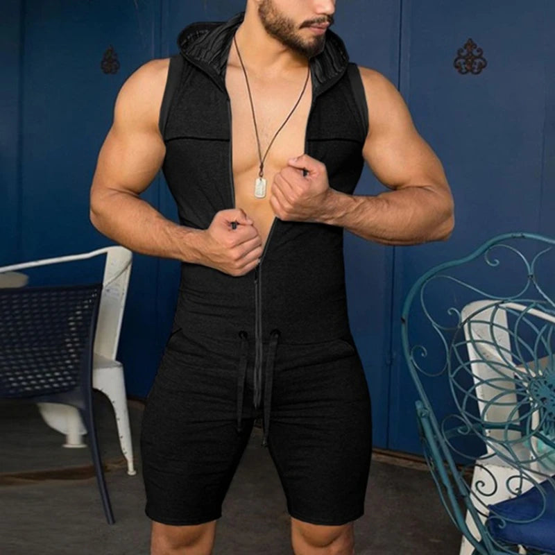 Weite Herren-Sommerhose mit Streifenmuster und Schlitz – lässig und vielseitig für den Alltag