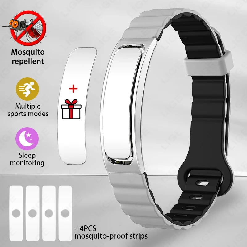 Herren Smartwatch mit Anti-Mücken-Funktion und Schlaf-Gesundheitsüberwachung