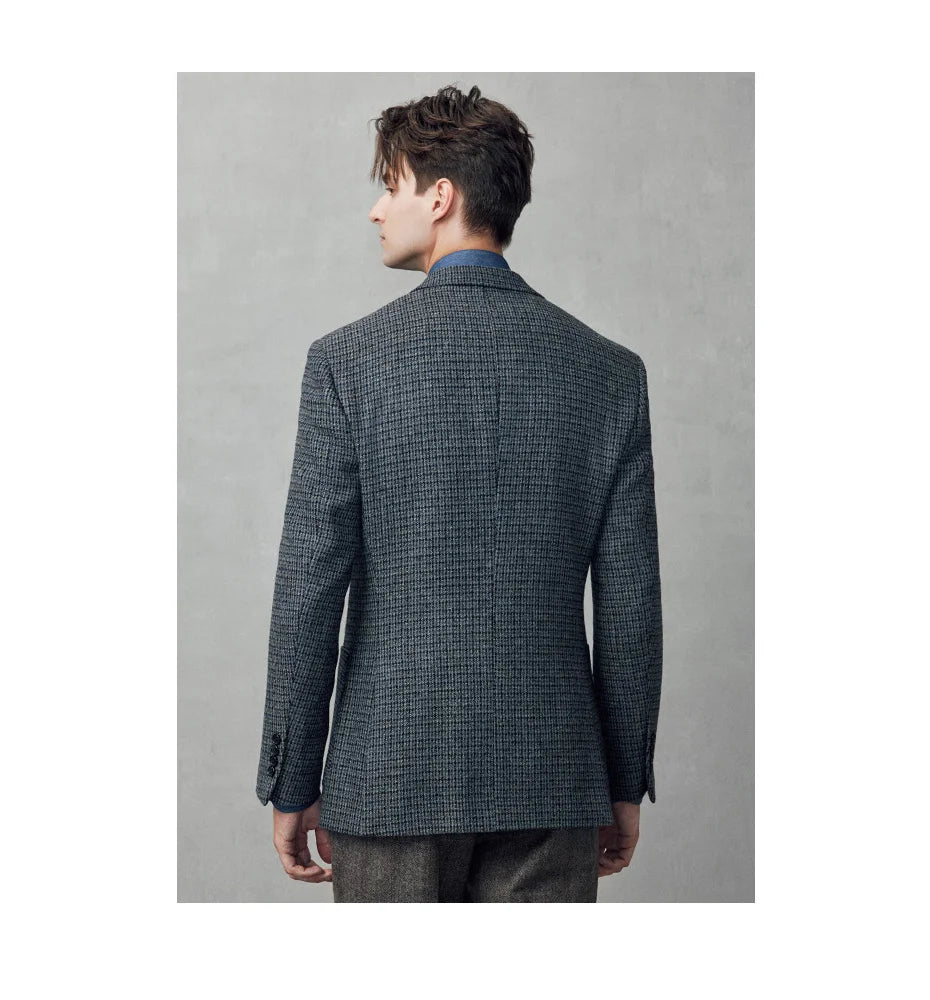 Eleganter Herrenanzug in Schwarz mit Blazer, Weste und Hose – ideal für Hochzeiten, Partys und den täglichen Business-Look, auch in großen Größen erhältlich.