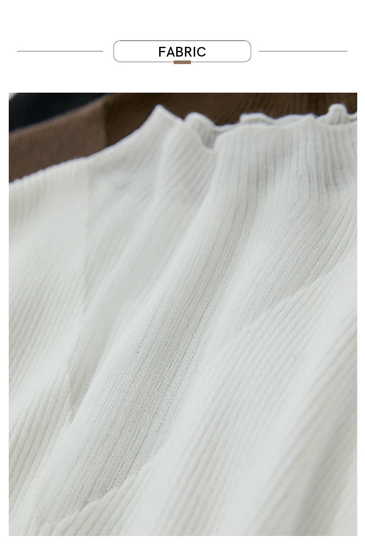 Damen Rollkragenpullover mit transparentem Panel aus der Winterkollektion 2024