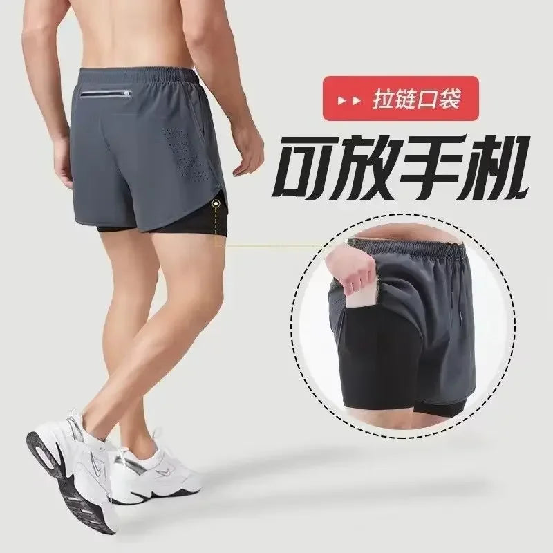 Modische Herren-Sommerhose mit Schnürung und großen Taschen – trendige Shorts in Übergröße für junge Männer