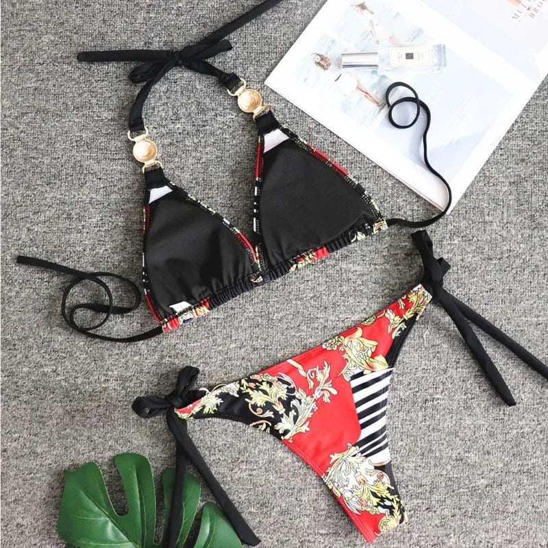 Sexy Bikini-Set für Damen – Brasilianischer Stil, ideal für Strand und Pool