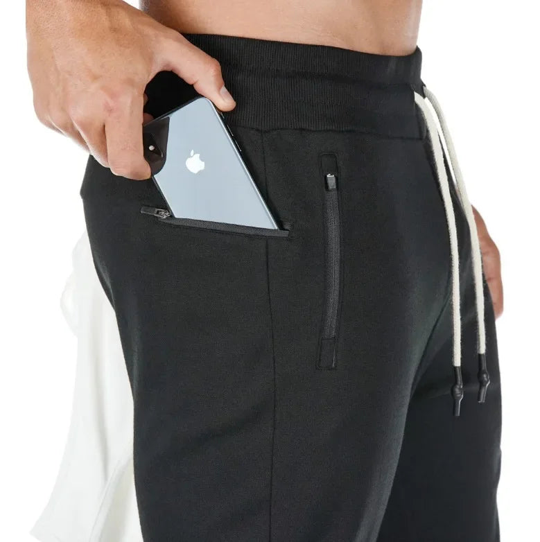 LOGO-freie Muscle Herren Sporthose Herren Fitness Hängende Handtuchhose Lauftraining Fußhose