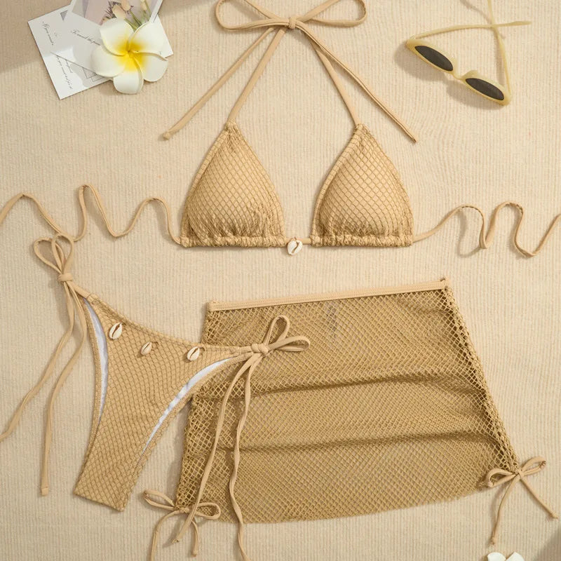 Sexy Bikini-Set mit Push-up und hoher Taille – Perfekt für Strand und Pool