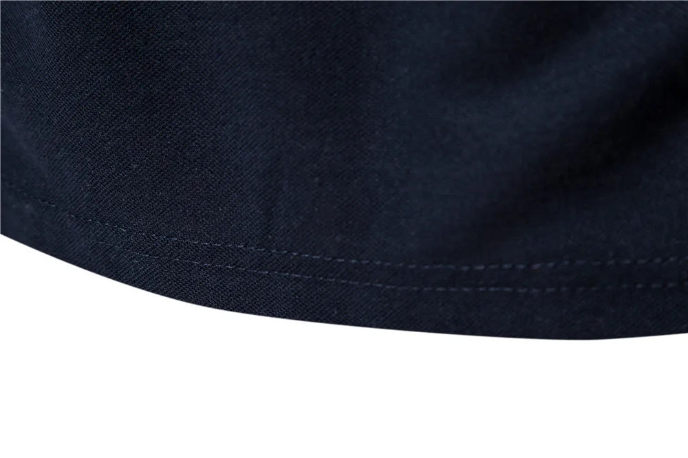 Herren Polo Shirt aus Baumwolle mit fester Hirsch-Stickerei und Kurzarm