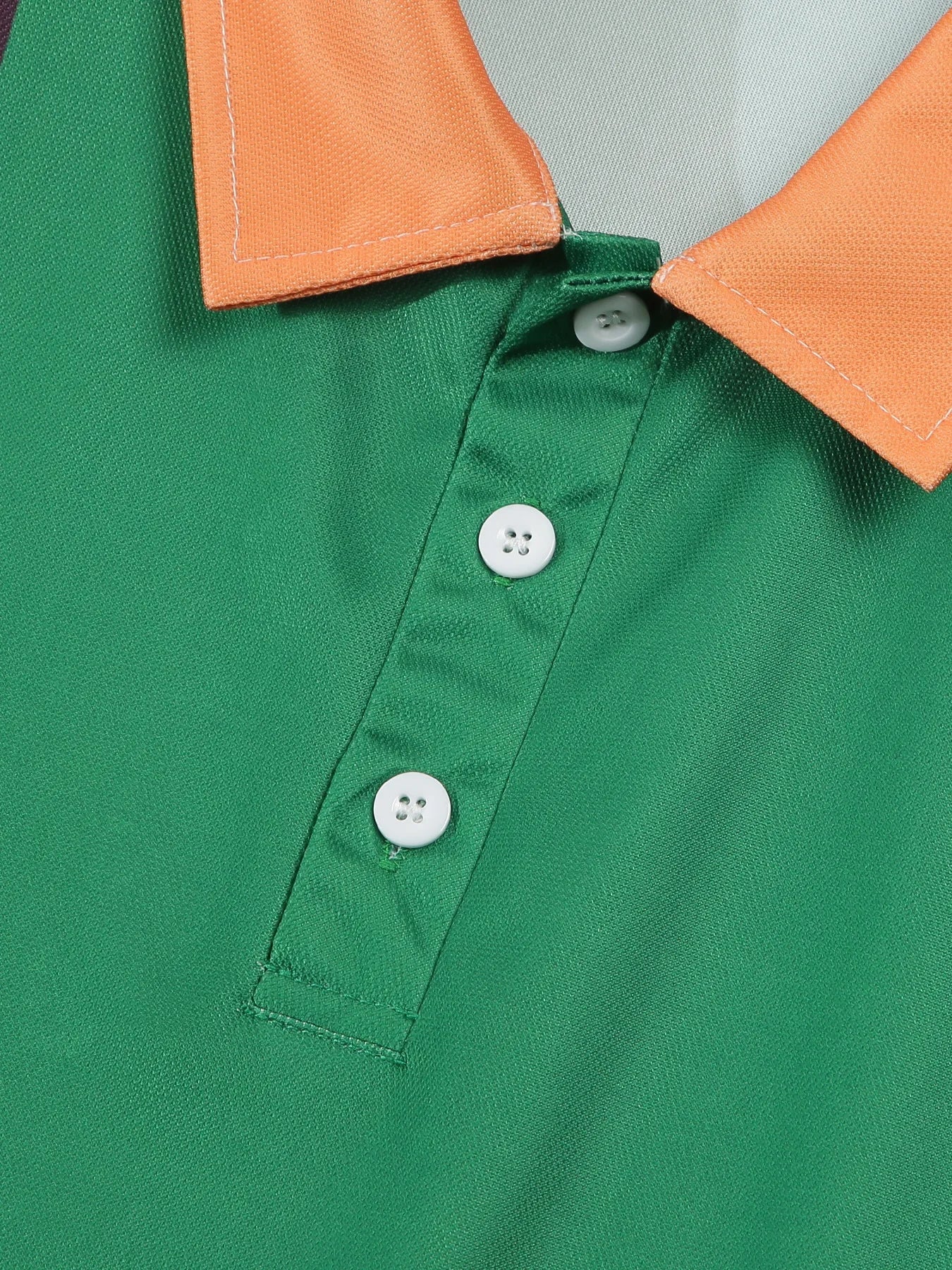 Sommerliches Polohemd mit Farbblock-Design und atmungsaktivem, bequemem Kurzarm – ideal für legere Anlässe