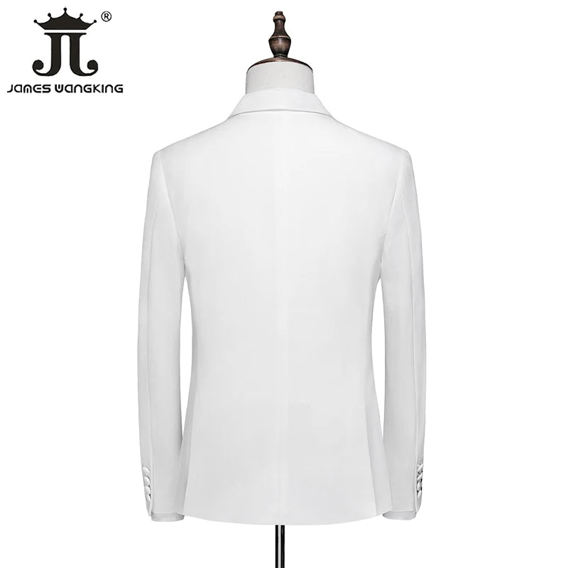 Luxuriöses Herren-Doppelreiher Anzugset: Eleganter 5XL Smoking für Hochzeit & Gala-Veranstaltungen