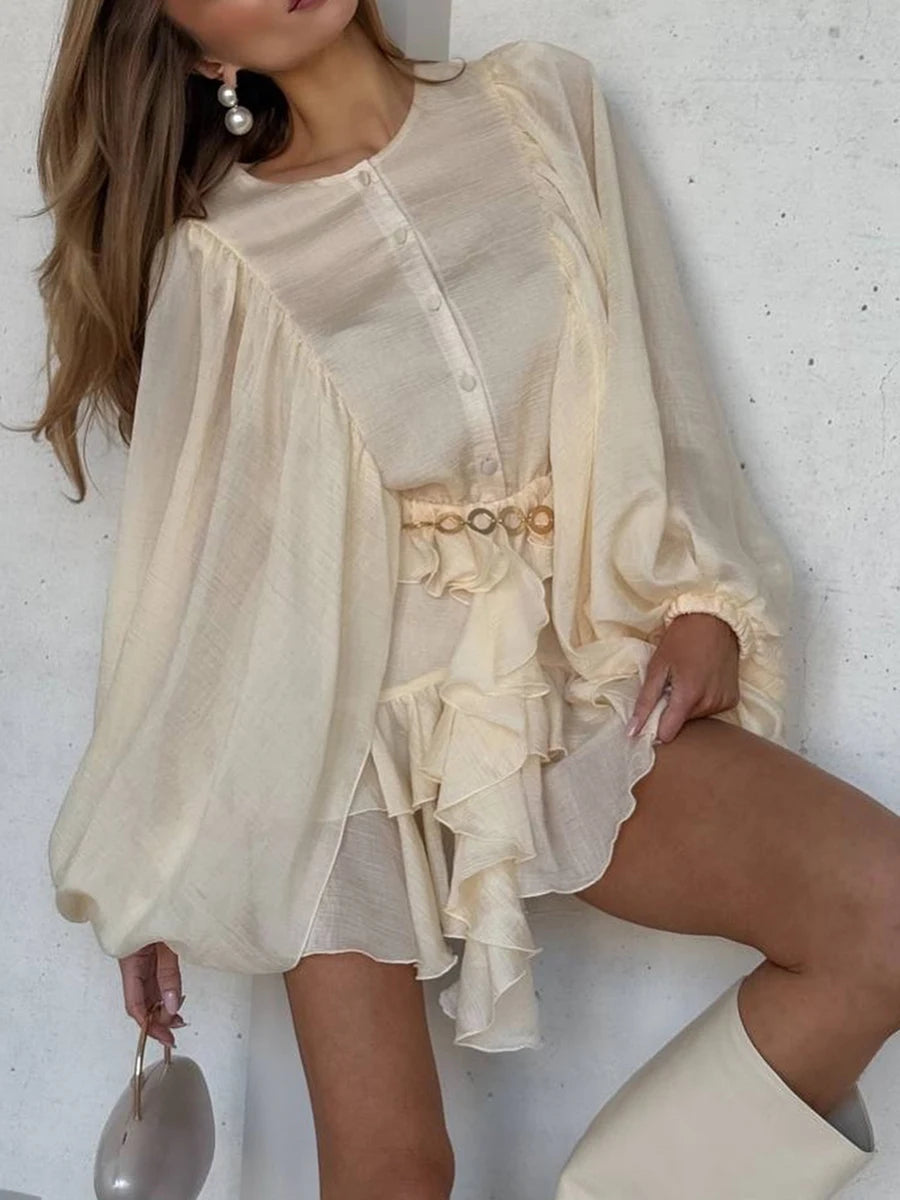 Elegantes Damen-Zweiteiler-Set mit Blazer und hoch taillierter Hose – stilvoller Look mit Diamantmuster und Reverskragen.