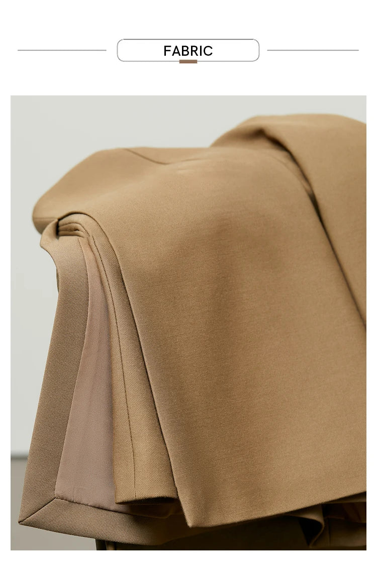 Damen Shorts-Röcke im minimalistischen Stil mit hoher Taille und geradem Schnitt