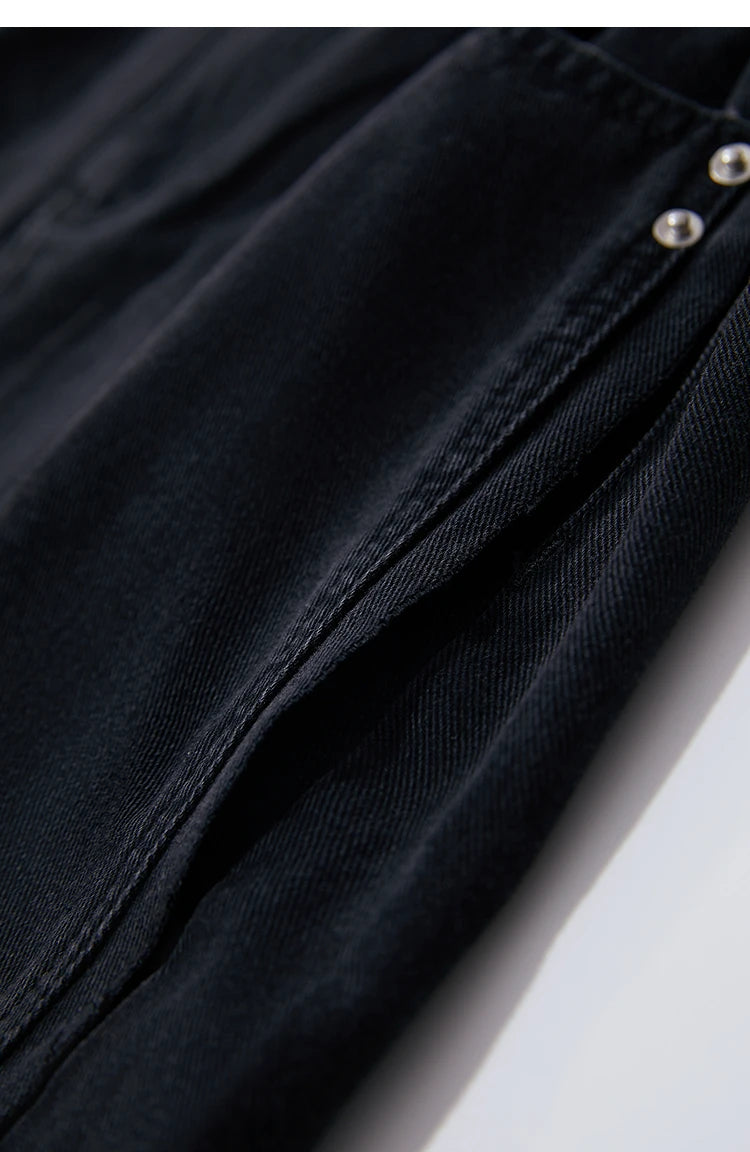 Damen Shorts Baumwoll-Denim Lässig Locker Gerade Vintage Modische Taschenjeans