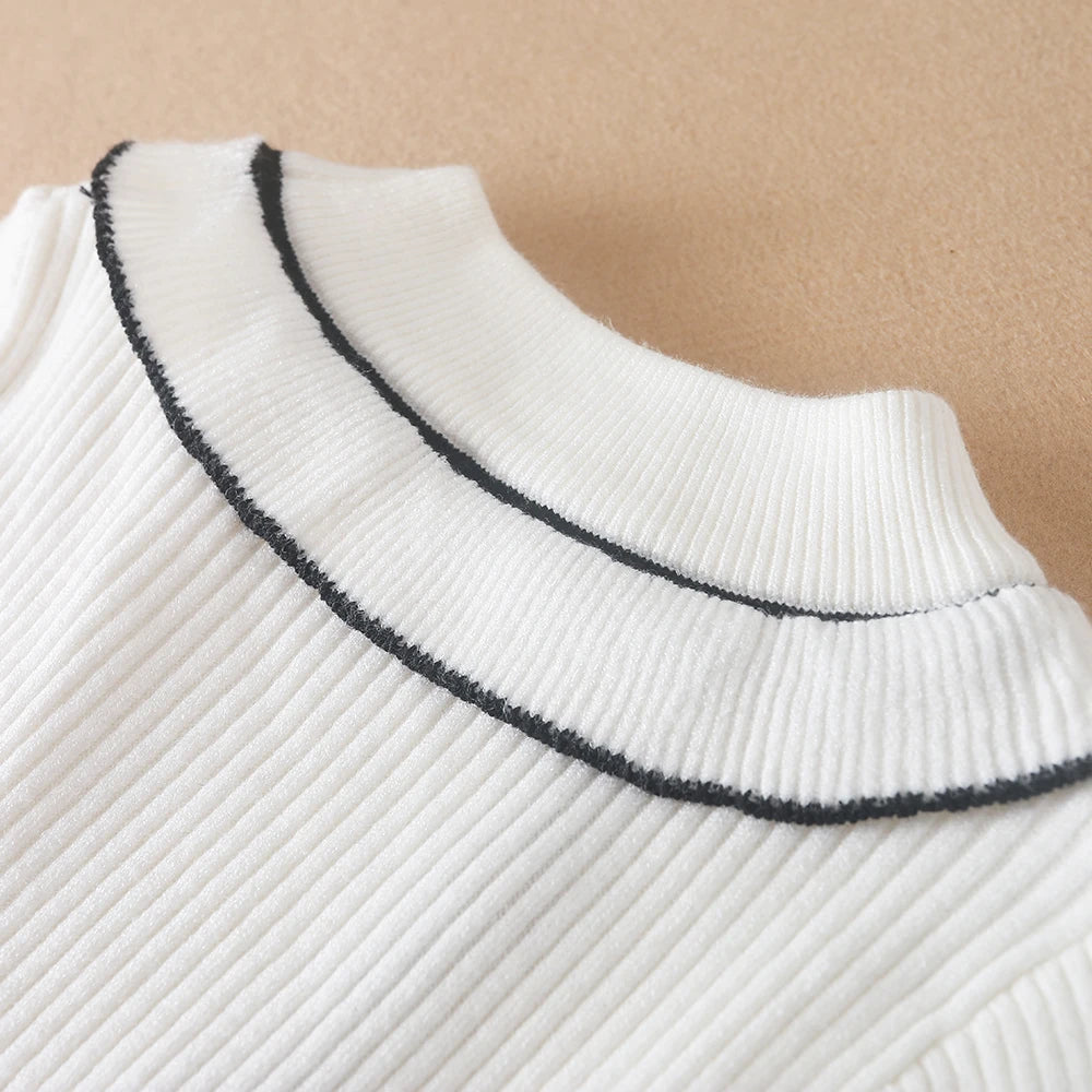 Mädchen Pullover Pullover Herbst Winter Baby Warme Pullover Tops Kinder Strickwaren Kinder Kleidung