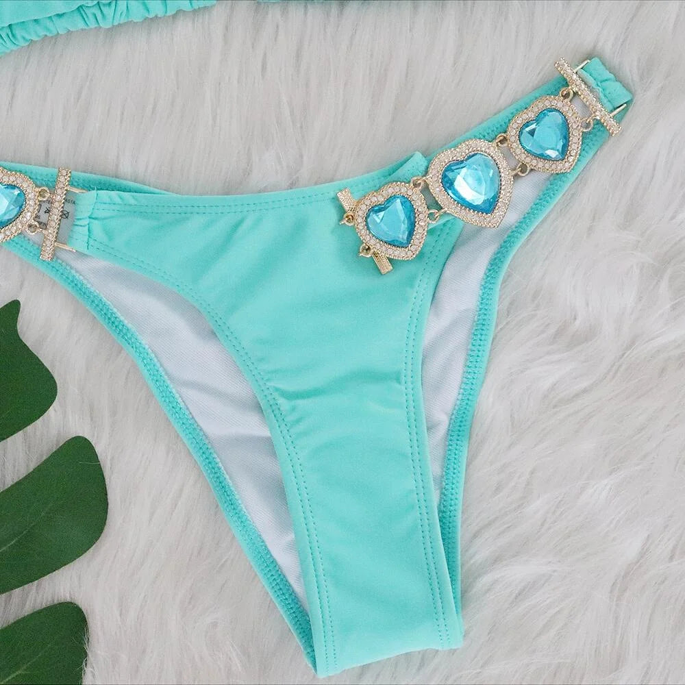 Sexy Bikini-Set mit Push-up und Rock – Perfekt für Strand und Pool