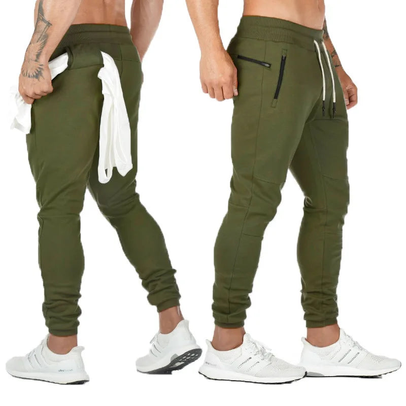 LOGO-freie Muscle Herren Sporthose Herren Fitness Hängende Handtuchhose Lauftraining Fußhose