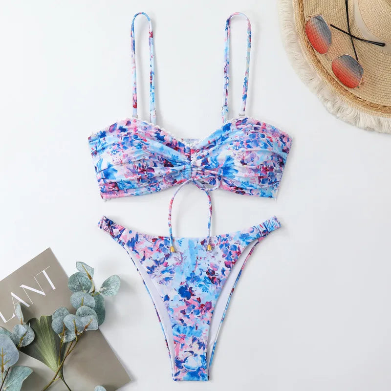 Sommerlicher Push-Up-Bikini im brasilianischen Stil – ideal für Strand und Pool