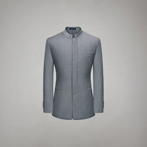 Hochwertiger Herrenanzug aus Wolle und Seide in Tiefblau – Slim Fit für formelle Anlässe und Hochzeiten