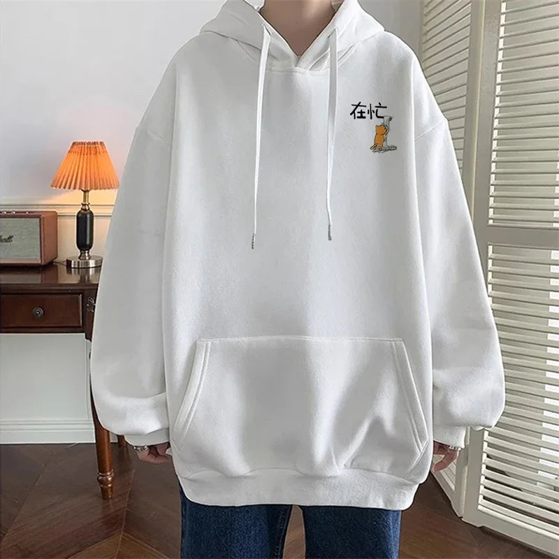 2023 neue Lustige Cartoon Katze Grafik Hoodies Für Männer Chinesischen Stil Mit Kapuze Sweatshirts Hombre Y2K Streetwear Pullover Hoodie