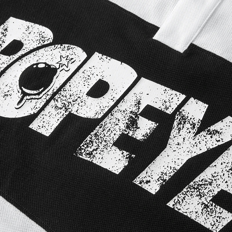 Semir Popeye Collaboration Poloshirt Herren 2025, Sommer, neuer Paar-Stil, übergroßes Polo-Top