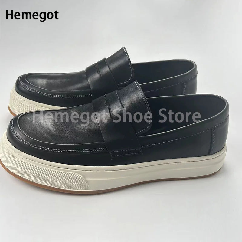 Elegante Herren-Loafer mit dicker Sohle – stilvoll & komfortabel