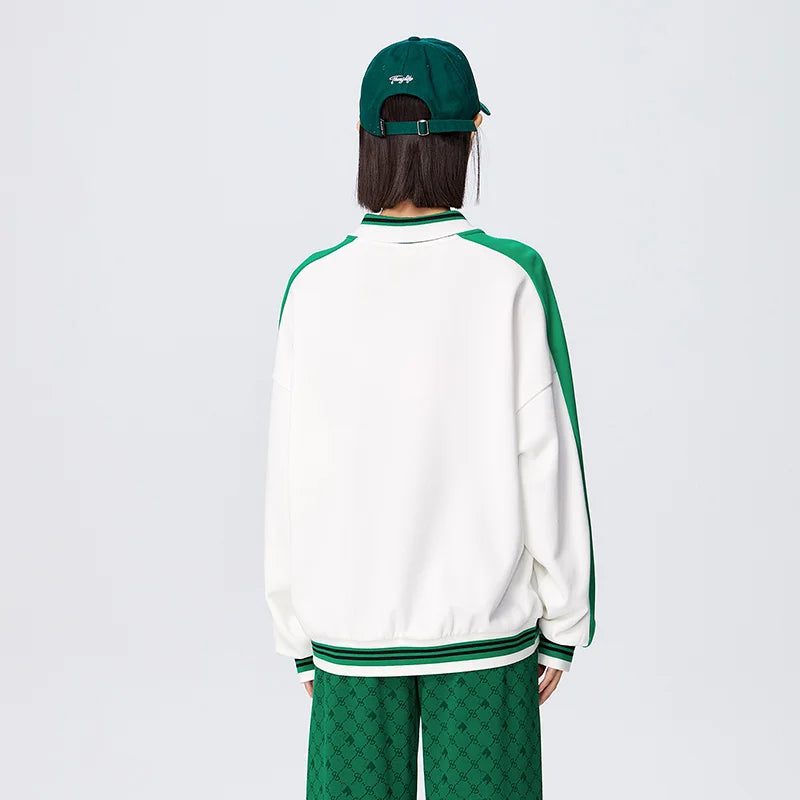 Semir POLO Shirt Frauen Oversize Brief Kontrast Farbe 2025, Frühjahr Neue Shirt Weibliches Hemd Tops