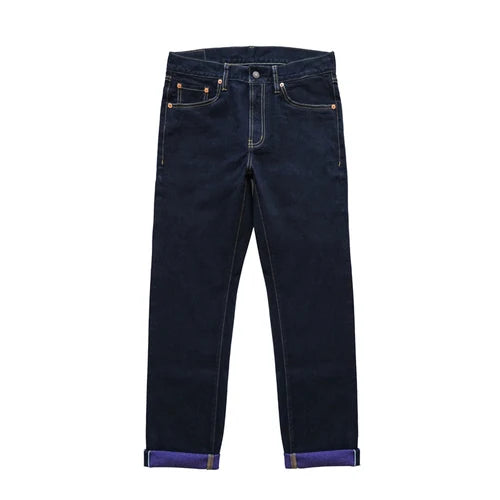 Herren Jeans im Vintage-Stil mit doppelseitiger Färbung und Kanten