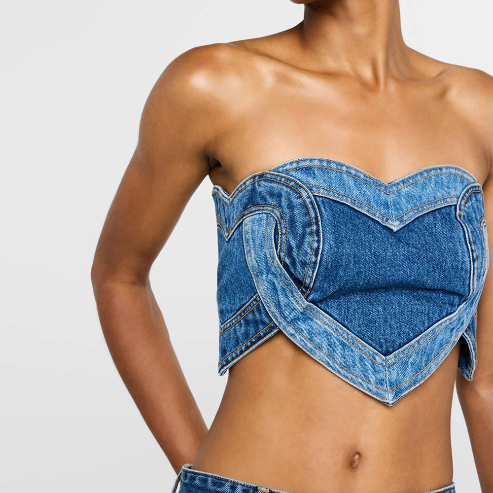 Zweiteiliges Damen-Set mit Reverskragen, Langarm-Top und hoch taillierter Patchwork-Hose mit Hohldesign.