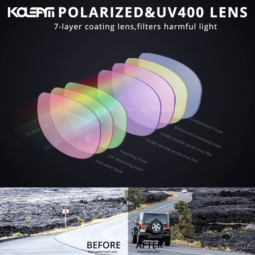 Sonnenbrille Sport TR90 polarisiert UV400 Belüftung leicht Herren