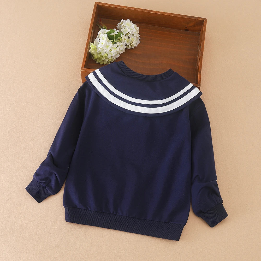 Kinder Kleidung Mädchen T-Shirts lange Ärmel Hemden Frühling Herbst Schule Kinder Hoodis Sweatshirt Kleidung