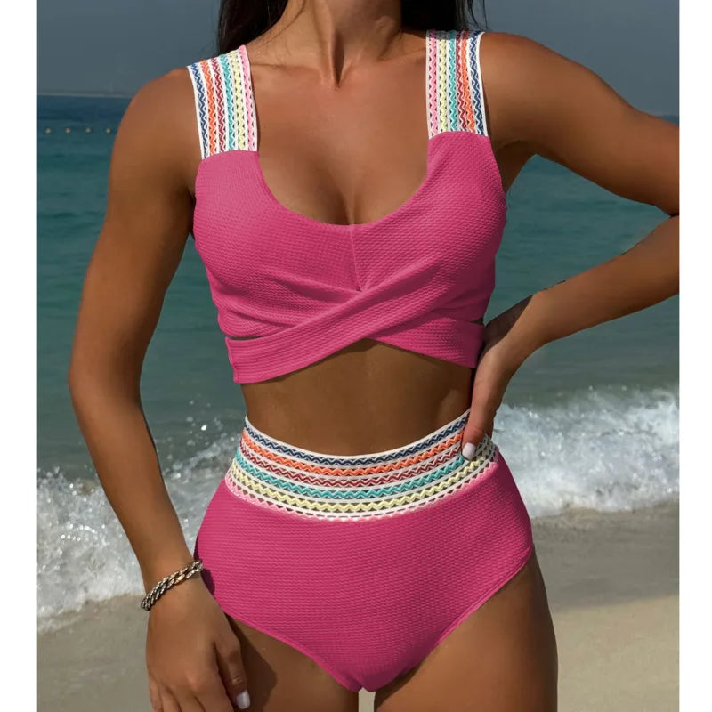 Sexy Bikini-Set in Gelb mit Push-up-Effekt – Perfekt für Strand und Pool