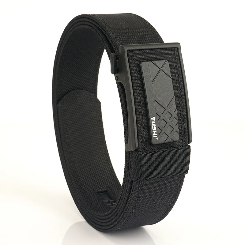 VATLY Multifunktions Tactical Gürtel Herren Nylon Rigid Automatik-Schnalle