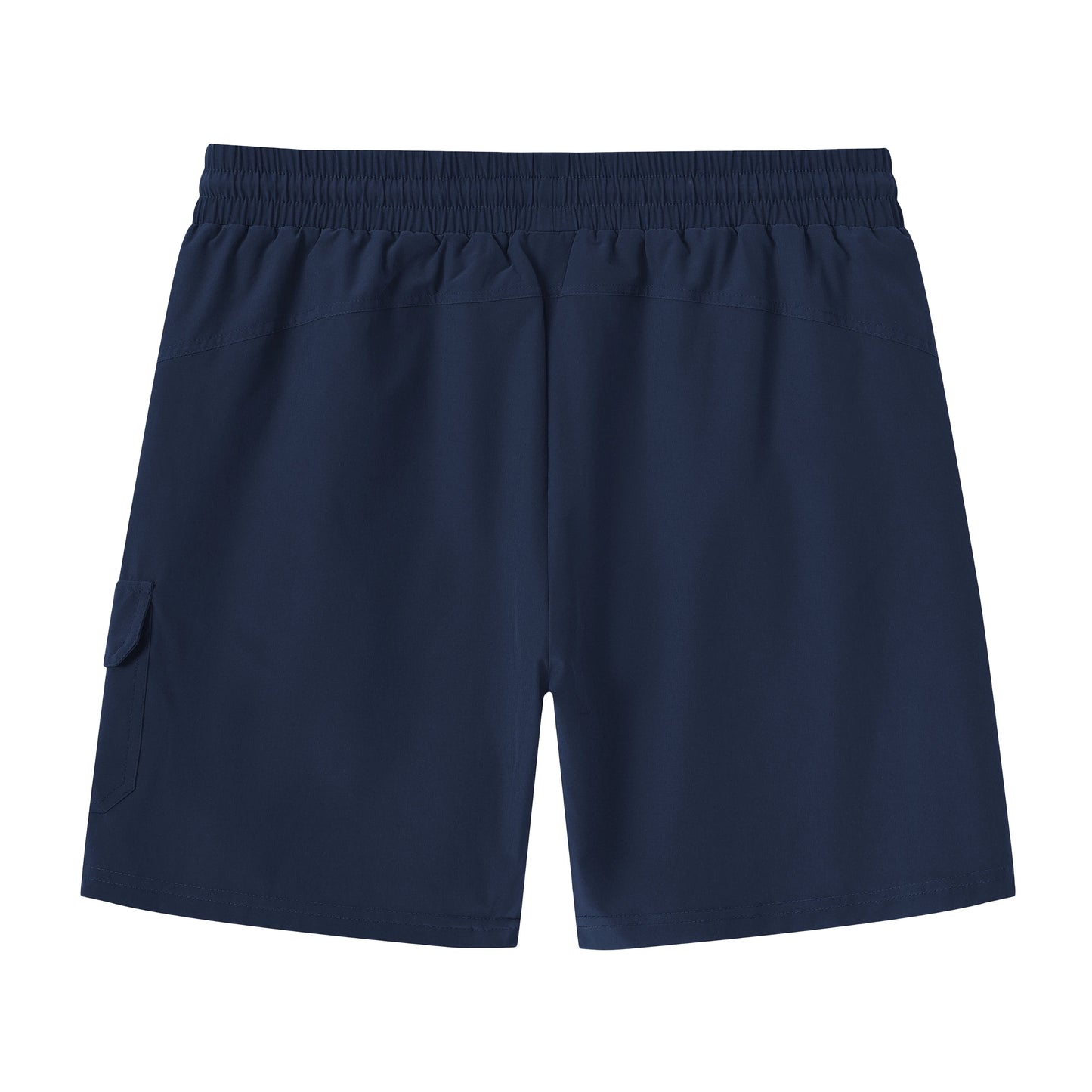 Sommerliche Herren-Badeshorts mit Camouflage-Streifen, schnelltrocknend, mit Reißverschlusstaschen und Mesh-Futter – ideal für Strand und Surfen.