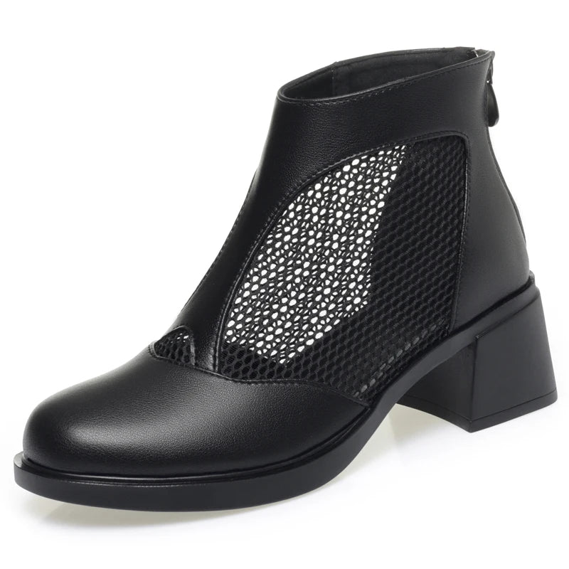 Damen Mesh Stiefeletten Atmungsaktiv Große Größen