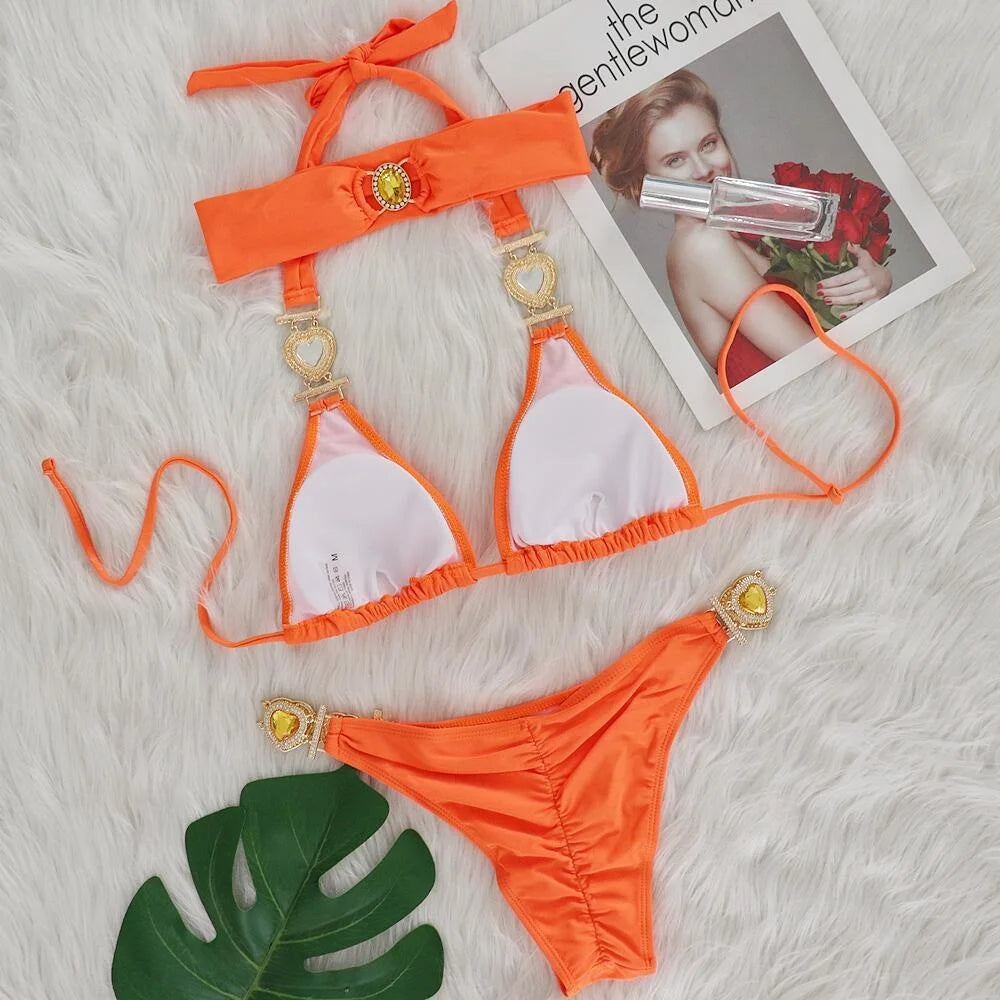 Sexy Bikini-Set mit Push-up und Rock – Perfekt für Strand und Pool