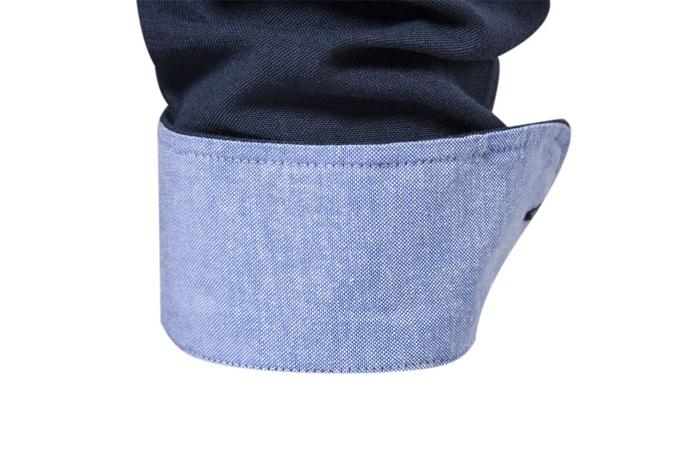 Herren Oxford Hemd aus Baumwolle mit langen Ärmeln für Casual-Look
