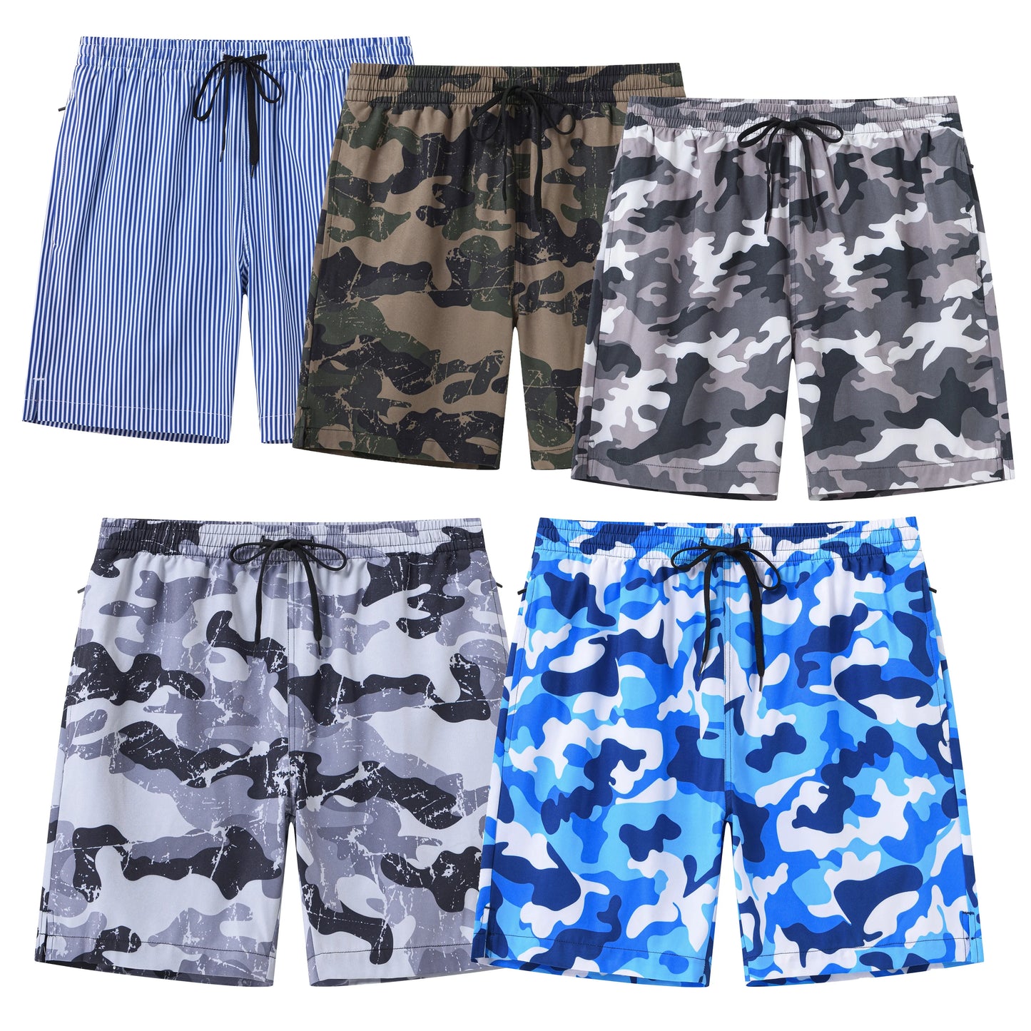 Herren-Badeshorts mit Mesh-Futter – Ideal für Strand und Sport