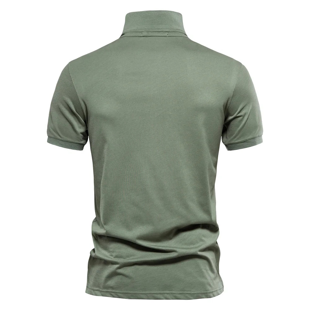Herren Polo Shirts aus 100 Prozent Baumwolle mit Kurzarm und Stickerei