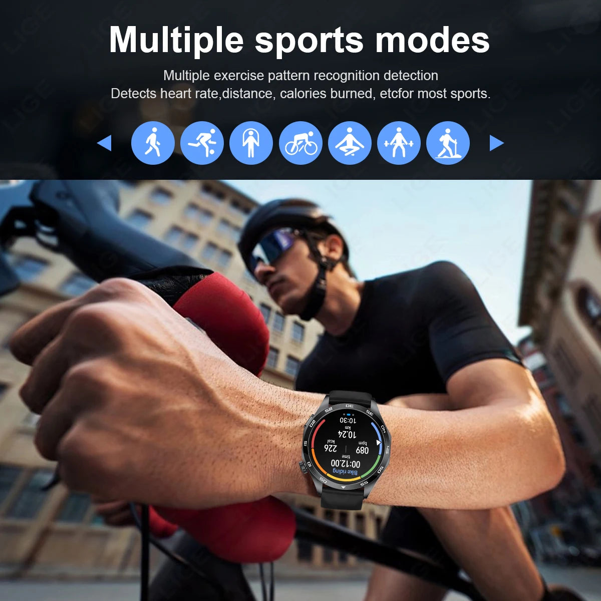 LIGE Micro Physikalische Untersuchung EKG + PPG Männer Smartwatch Bluetooth Anruf Smart Herzfrequenz Blutdruck Blut Sauerstoff Gesundheit Uhr