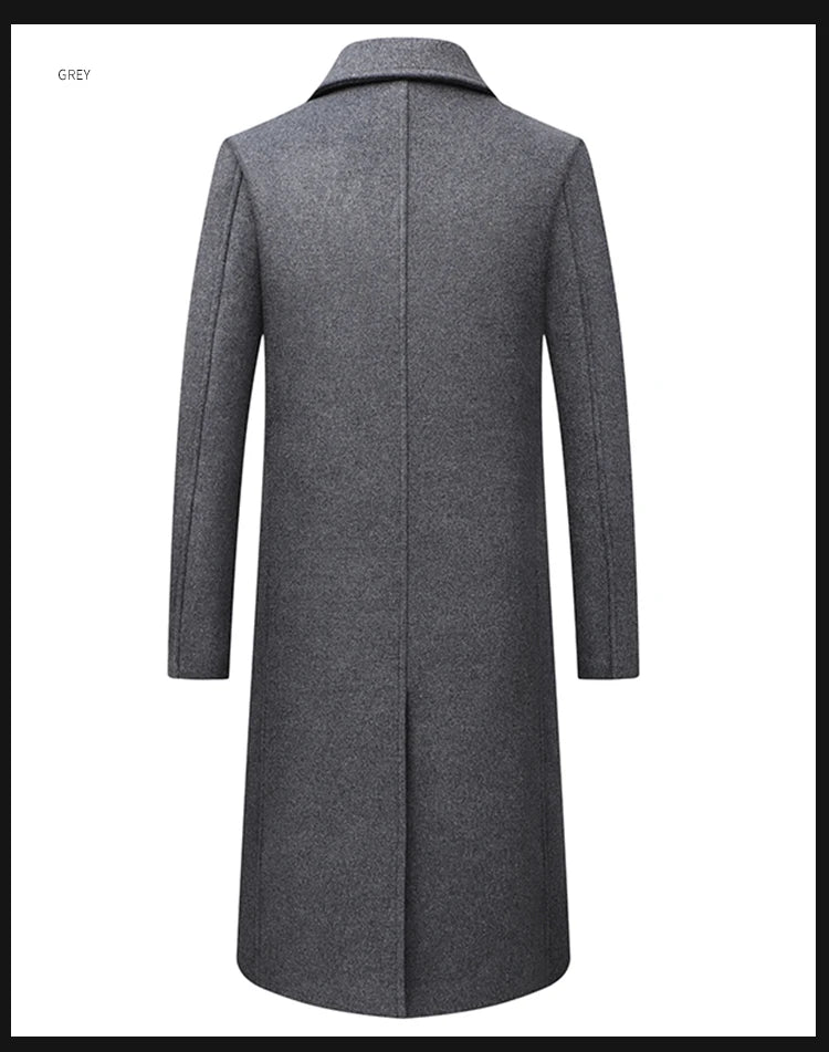 Hochwertiger Wollmantel für Herren – Boutique-Design