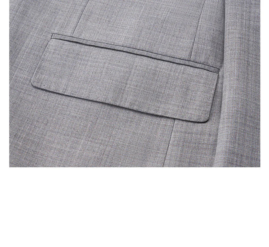 Herren-Sommerhose aus 100% Baumwolle – Dünne, knöchellange Anzughose in Slim-Fit für smarte Casual-Looks in Khaki, Grau oder Schwarz
