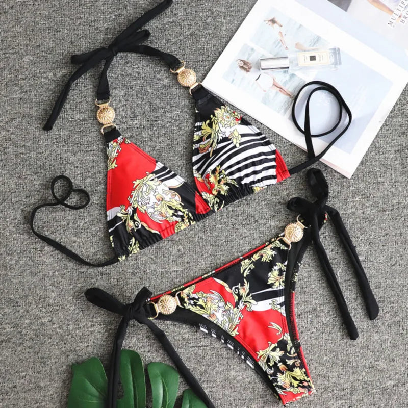 Sexy Bikini-Set für Damen – Brasilianischer Stil, ideal für Strand und Pool