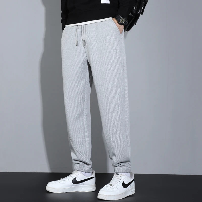 Herren Jogginghose aus weichem Fleece für Herbst und Winter mit Taschen