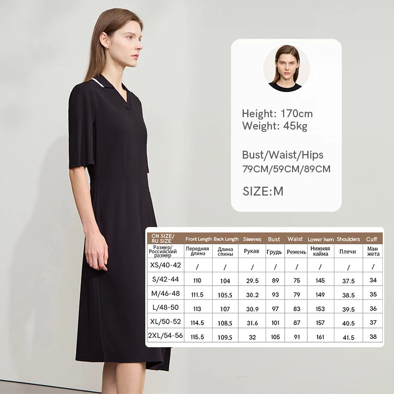 Stylisches Tailliertes Damen Strickkleid V Ausschnitt Büro