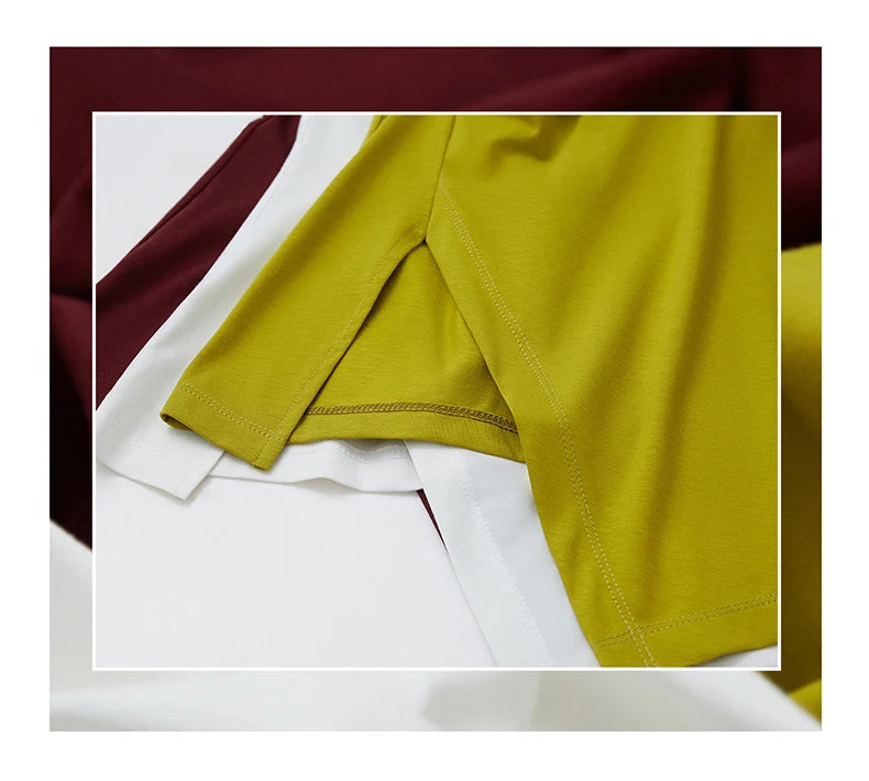 Damen T-Shirt mit asymmetrischem Design und kurzen Ärmeln für den Sommer